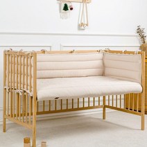 마롤로뜨 아기 침대 범퍼 가드 유아 신생아 어린이 매트리스 쿠션, 베이지