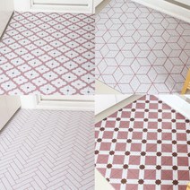 CLEAN UP 멜리사 패턴 코일 현관매트 베란다 발코니 현관용 업소용 바닥 아파트 입구 롤 DIY, 16.멜리사리프-핑크