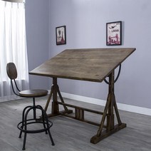 엔틱 작업 테이블 미술 드로잉 건축 설계 작업대 제도책상