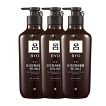 려 흑운 모근강화볼륨케어 컨디셔너 550ml x3개, 려 흑운 모근강화볼륨케어 컨디