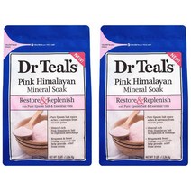 닥터틸즈 엡섬 솔트 입욕제 1.36kg x 2 핑크 히말라얀