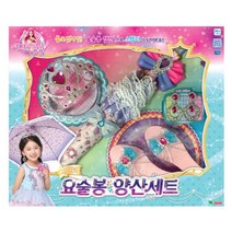 쥬쥬 요술봉 양산 세트 아동 인형 장난감 원피스 여아 옷 기타 드레스 별의여신 화장, 본상품선택