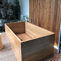 히노끼욕조 반신욕기 편백나무 반신욕 일본식 가정용 목욕통 30