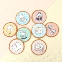 [아이러브캐릭터] 몰랑 코르크 컵받침몰냥이 뒹굴뒹굴, 색상