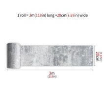 인테리어소품 욕실 시멘트 그레이 DIY 벽지 셀프 접착 비닐 거실 장식 집 벽 스티커 주방 방수 테이블 PVC 필름, [02] 2 Roll 300cmx20cm, [02] EWF088
