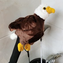 Haliaeetus Leucophalus 골프 드라이버 헤드 커버 봉제 동물 460cc 우드, 한개옵션0
