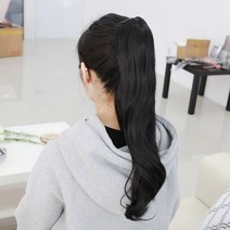 [지더블유]지더블유 포니테일 집게 가발 자바니즈 JP://JP1F28C5 가발 여성가발 패션가발 반가발 부분가발, 1, 내츄럴블랙