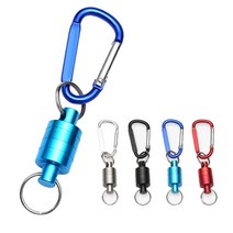 마그네틱 카라비너 낚시 등산 캠핑 자석 탈부착, 실버