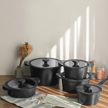 결혼 준비물 혼수 시크한 컬러 블랙 코팅 냄비 신혼부부 전골 가정용 라면, 디아크18편+24양+28곰