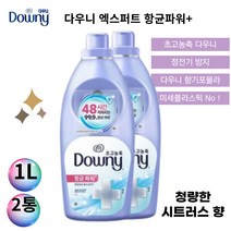 다우니 엑스퍼트 항균 파워 플러스 시트러스향 섬유유연제 1L 2통