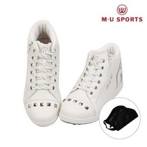[국내 매장판] MU SPORTS 스터드 하이탑 여성골프화 MU21C3AF102-WHT 250081