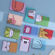 선물 캐릭터 떡메모지 편지 수첩 다꾸 메모지 다이어리 떡메 메모패드, 그린벌레