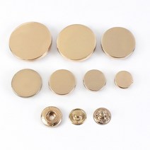 가죽 핸드프레스 각인기 가죽공예 도장 다이어리 20 세트 Meeteel 10-25mm 스냅 패스너 금속 보도 단추 의, 01 LightGold_01 10mm