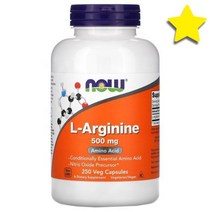 나우푸드 L 아르기닌 엘 아르지닌 Arginine 500mg 250식물성 베지캡슐, NOW00031