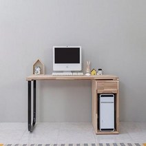 본체수납 원목 예쁜 컴퓨터 오픈 간편 책상 견고한