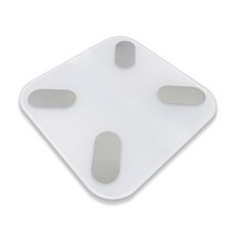 [깃털] 808 마이핏 인바디 체중계 스마트 디지털 LED 다이어트 몸무게 측정기, 화이트
