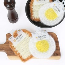 반짝이 뜨개 수세미 설거지 주방용품, 계란