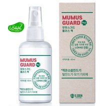 무무스가드플러스80ml 모기기피제 진드기기피제 로하스인증 모기퇴치제, 무무스가드플러스80ml  X 6개