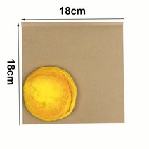 음식물처리기 50 시트 빈티지 베이킹 패키지 튀김 도넛 빵 광장 포장지 샌드위치 버거 토스트 식품 가방 oilpaper 주방 도구, 4
