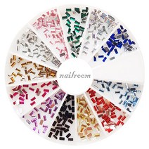 NAILROOM 네일 라인스톤세트 네일스톤세트 네일세트, 1개, [no. 103]  직사각 스톤세트