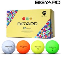 (30알 구성) 넥센 빅야드 XP30 3피스 골프공 (유광비비드), 화이트 유광