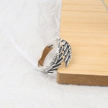 은점토반지 925 스털링 실버 새로운 간단한 디자인 반지 매트 표면 복고풍 고민 된 오프닝 수제 반지 패션