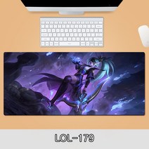 게이밍 장패드 롤 LOL 디자인 마우스 패드 79종 시리즈 리그 오브 레전드 장패드 3-4mm 두께, LOL-179, 800*300*3mm
