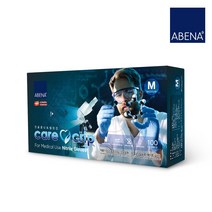 ABENA 덴마크 비멸균 니트릴장갑 블루 100매, M