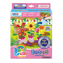 클레이나라 플라워가든 만들기 클레이 + 색종이, 혼합색상