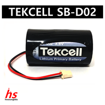 Tekcell 텍셀 SB-D02 5264-2P 3.6V 가스미터 유량계 배터리 리튬배터리 LS33600 TL-5930 XL-205F ER34615 호환, 1)  SB-D02 5264-2P(RR)