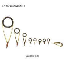 가이드링 Pro Bomesh-스피닝 낚싯대 가이드 세트 및 키트 SIC 링 골드 스테인레스 스틸 DIY 낚시 로드 액세서리 9 피스/키트, 2.KLH25 Set - Tip 사이즈 1.8mm