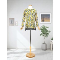 마담의류 블라우스 티셔츠 9부 레이스 쉬폰 쫀쫀한 스판 긴팔티 55 66 77 88