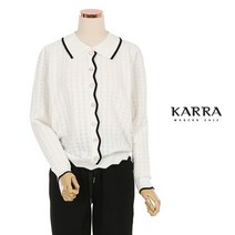 KARRA 카라버튼펀칭니트_KB1FKN057A