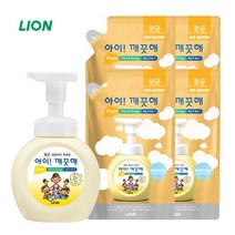아이깨끗해 손 세정제 순파우더향 본품1+리필4 set