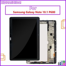 삼성 갤럭시 노트 10.1 SM-P600 P605 P600 P601 LCD 디스플레이 터치 스크린 디지타이저 센서 전체 어셈블, 04 Black P600 Frame