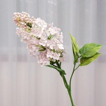 홈데코 라일락 가지 실크 인공 꽃 가정 장식 흰색 방 십대 결혼 결혼식 신제품, 4.light pink
