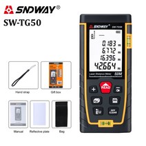 레이저거리측정기 sndway 레이저 거리 측정기 40m 60m 80m 100m rangefinder trena 레이저 테이프 거리 측정기 빌드 측정 장치 눈금자 테스트, TG 시리즈, 50m