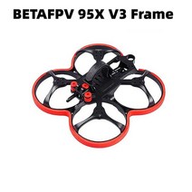 BETAFPV 95X V3 프레임 키트 FPV 카메라 마운트 및 보호 링 포함 휠베이스 1106 모터 쿼드콥터 드론용 2.5 인치 100mm, [01] 95X V3 Frame