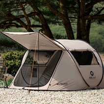 로티캠프 원터치텐트 캐노피 팝업 텐트 3인 4인용2711980 3, 아미그린/캐노피3-4인