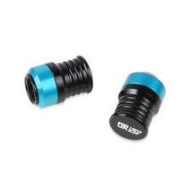 바이크 오토바이 차량 휠 타이어 밸브 스템 캡 커버 혼다 CBR125R 2011- CBR 125 R 2012 2013 2014, [02] Light Blue