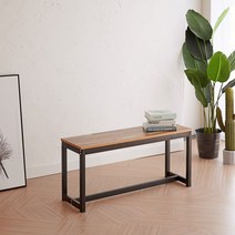 리제 빈티지 카페 거실 주방 베란다 철제 실내 가정용 원목 벤치의자