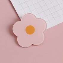 가방 의류 포인트 악세서리 패션핀브로치 키치 플라워 뱃지 핑크