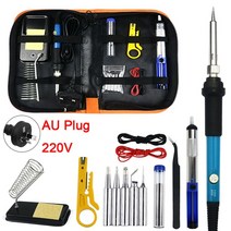 전기용접기 스포트용접기 미니스폿용접기 전기 납땜 인두 60W 용접 수리 도구 220/110V 조정 가능한 온도, 01 806 set(AU 220V), 01 806 set(AU 220V)