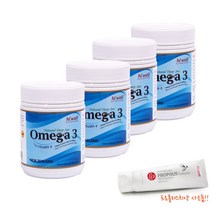 하이웰 오메가3 1000mg 200정 4통 (올리브비누+치약 증정) with Vitamin E