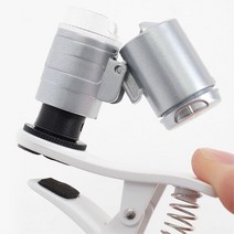 60배율 UV+LED 스마트폰 현미경 2개 산업용현미경 실체현미경