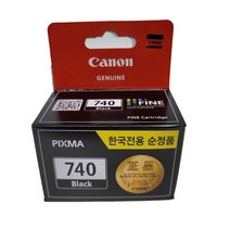 캐논 MX397 정품잉크 검정 8ml (PG-740), 1개