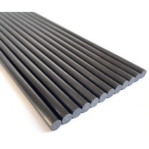 4.0mm 탄소 섬유 봉 4.0x300mm 12개 단단한 튜브 (돌출) 1/1.5/2/3/5mm 사용 가능, 4.0x300mm(12p)