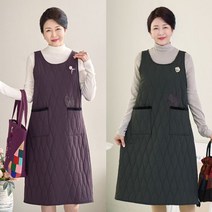 [엄마옷 로즈맘] 리비엘누빔면원피스/누빔원피스 60대여성원피스 롱원피스 중년여성의류