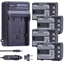 Batmax 4Pcs NB-2LH NB 2L 카메라 배터리 + 캐논 BP 2L5DC310 DC320 DC410 EOS 350D 400D, 한개옵션0