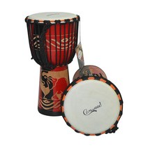 8/10/12INCH 목조 아프리카 드럼 DJEMBE 봉고 콩고 핸드 드럼 타악기 마호가니 소재 레드 ELEPANT 패턴, 12inch